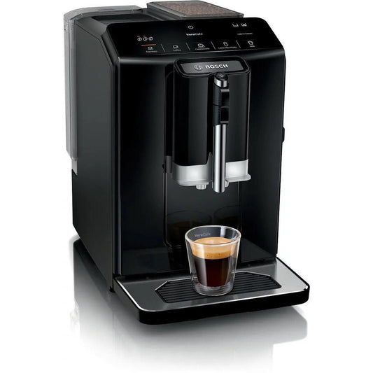 Bosch TIE20109 Automatic Espresso Machine – 15 Bar, 1.4L, Black