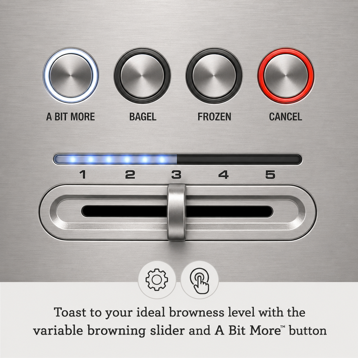 Breville BTA720XL Bit More Toaster, 2 Slice, Brushed Stainless Steel