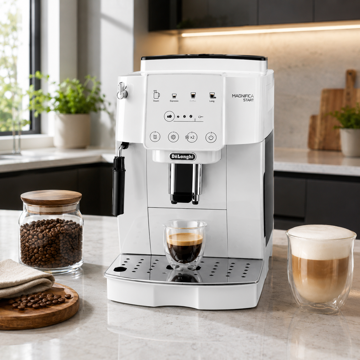 De'Longhi Magnifica Start Automatic Espresso Machine ECAM220.21.W