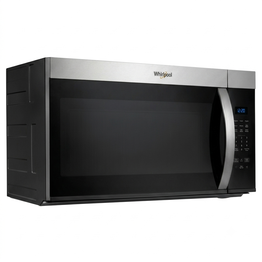 Whirlpool - 1.7 Cu. Ft. Over-the-Range Microwave with 1000-Watts Cooking Power - Stainless Steel