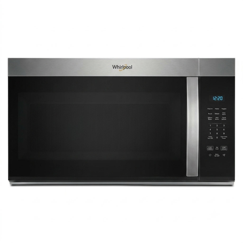 Whirlpool - 1.7 Cu. Ft. Over-the-Range Microwave with 1000-Watts Cooking Power - Stainless Steel