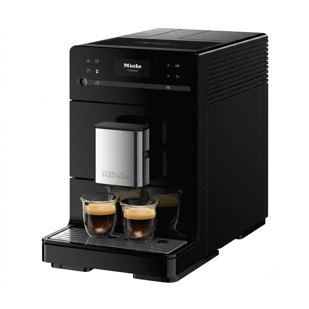 Miele CM 5310 Silence Automatic Coffee Maker - With OneTouch for Two, AromaticSystem, Individual Profile Settings, and Cleaning Programs, in Obsidian Black