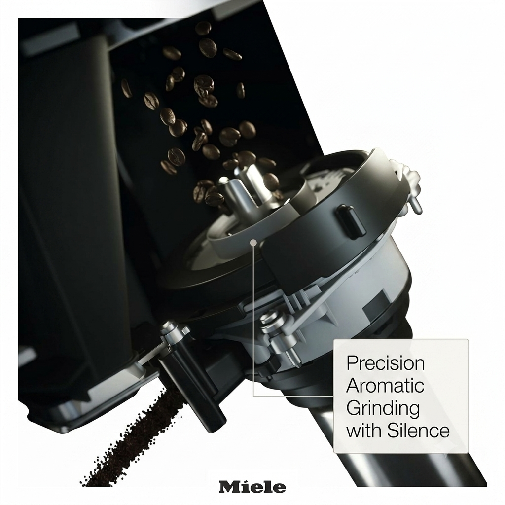 Miele CM 5310 Silence Automatic Coffee Maker - With OneTouch for Two, AromaticSystem, Individual Profile Settings, and Cleaning Programs, in Obsidian Black
