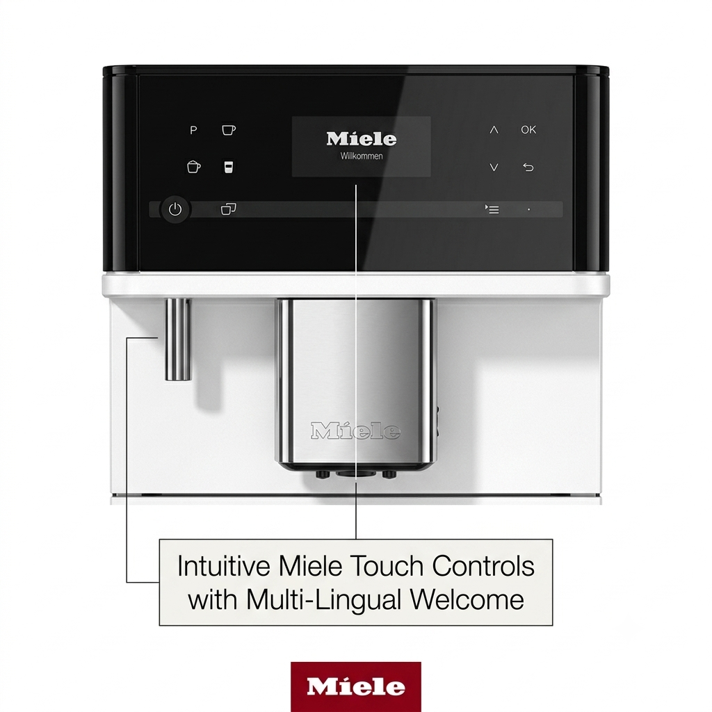 Miele CM 5310 Silence Automatic Coffee Maker - With OneTouch for Two, AromaticSystem, Individual Profile Settings, and Cleaning Programs, in Obsidian Black