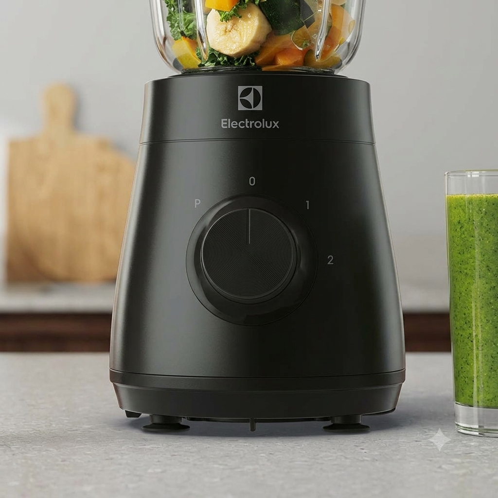 Electrolux E3TB1-4GG Mixer with TruFlow Blades, 500 W, Black