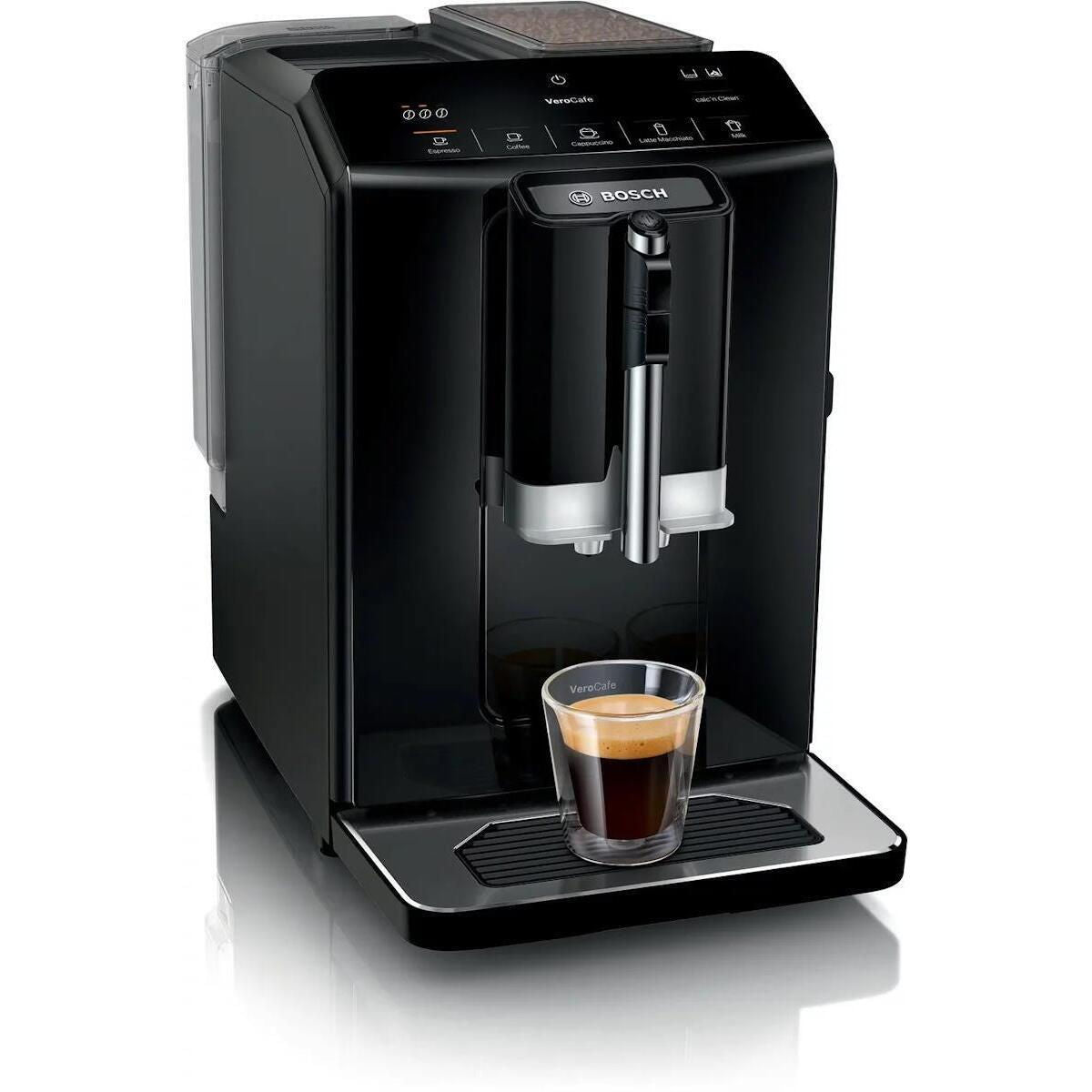 Bosch TIE20109 Automatic Espresso Machine – 15 Bar, 1.4L, Black